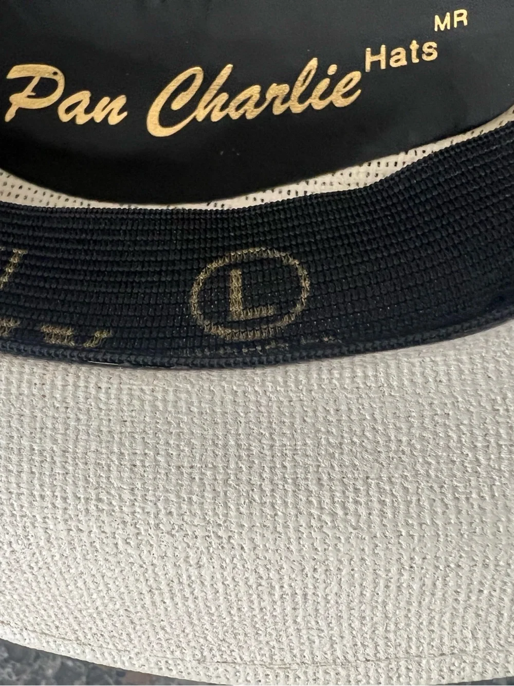 Pau Charlie Cream Straw Fedora with Black Band